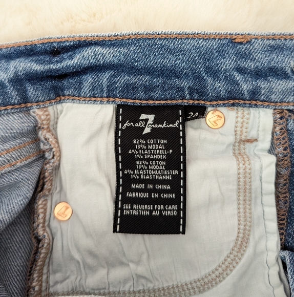 💖 7 for All Mankind High Waist Ankle Skinny Jeans - Picture 5 of 5